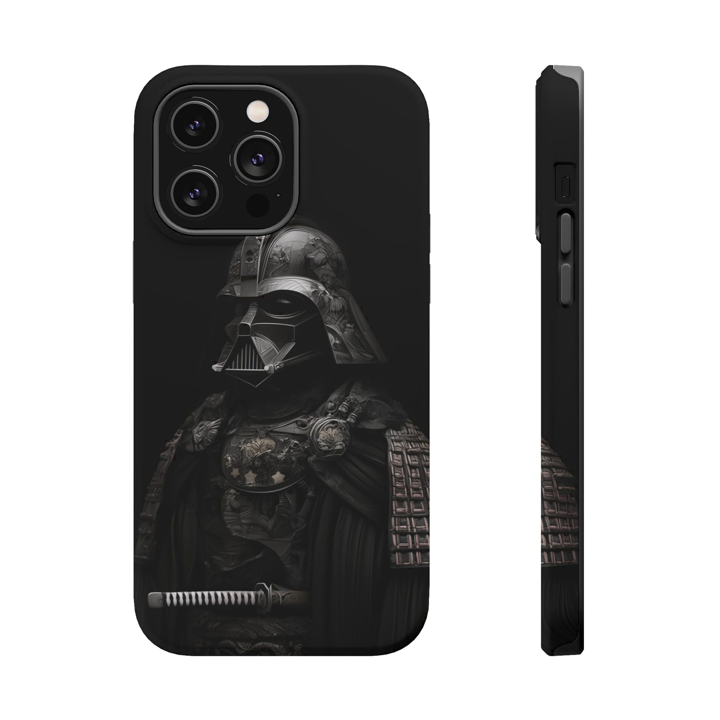 MagSafe Tough iPhone Case - Darth Vader Samurai Black White Photograph 1870