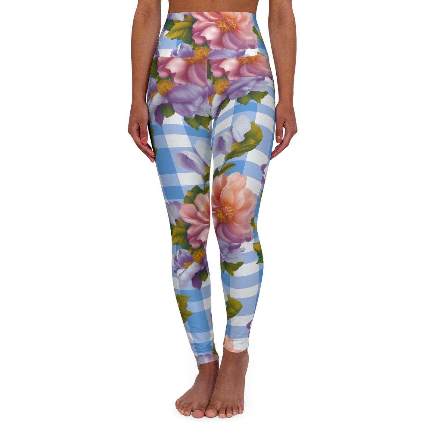 High Waisted Leggings - Art Nouveau.