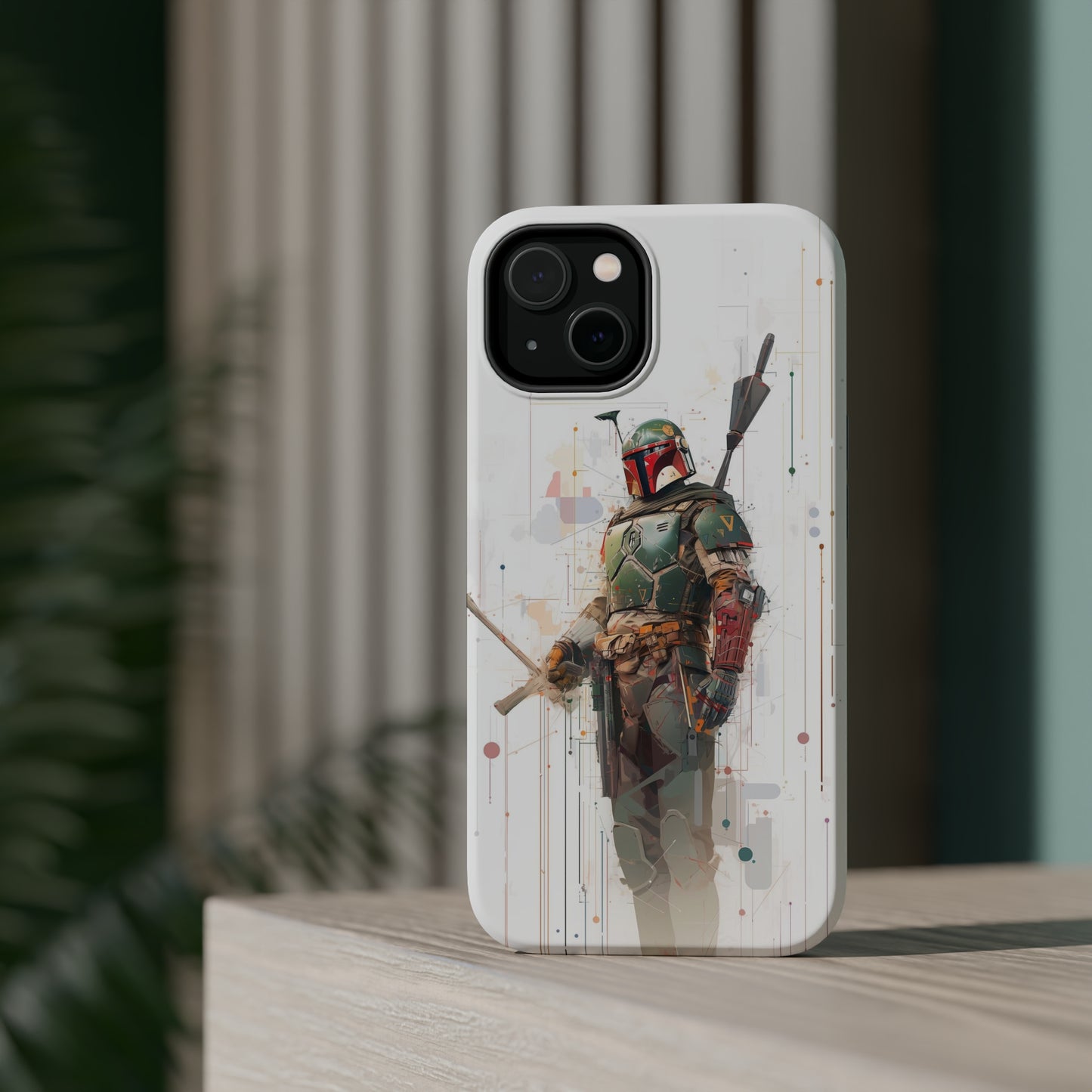 MagSafe Tough iPhone Case - Boba Fett infographic illustration