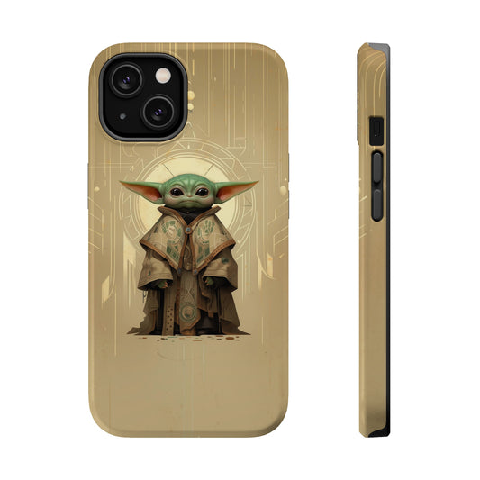 MagSafe Tough iPhone Case - Baby Yoda Grogu Art Deco Frank Lloyd Wright Design