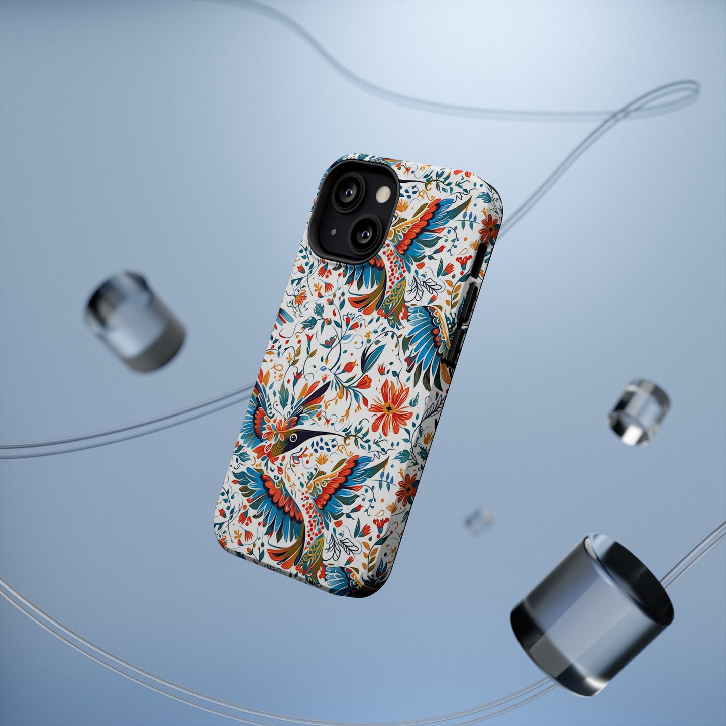 MagSafe Tough iPhone Case - Colibri Abstract