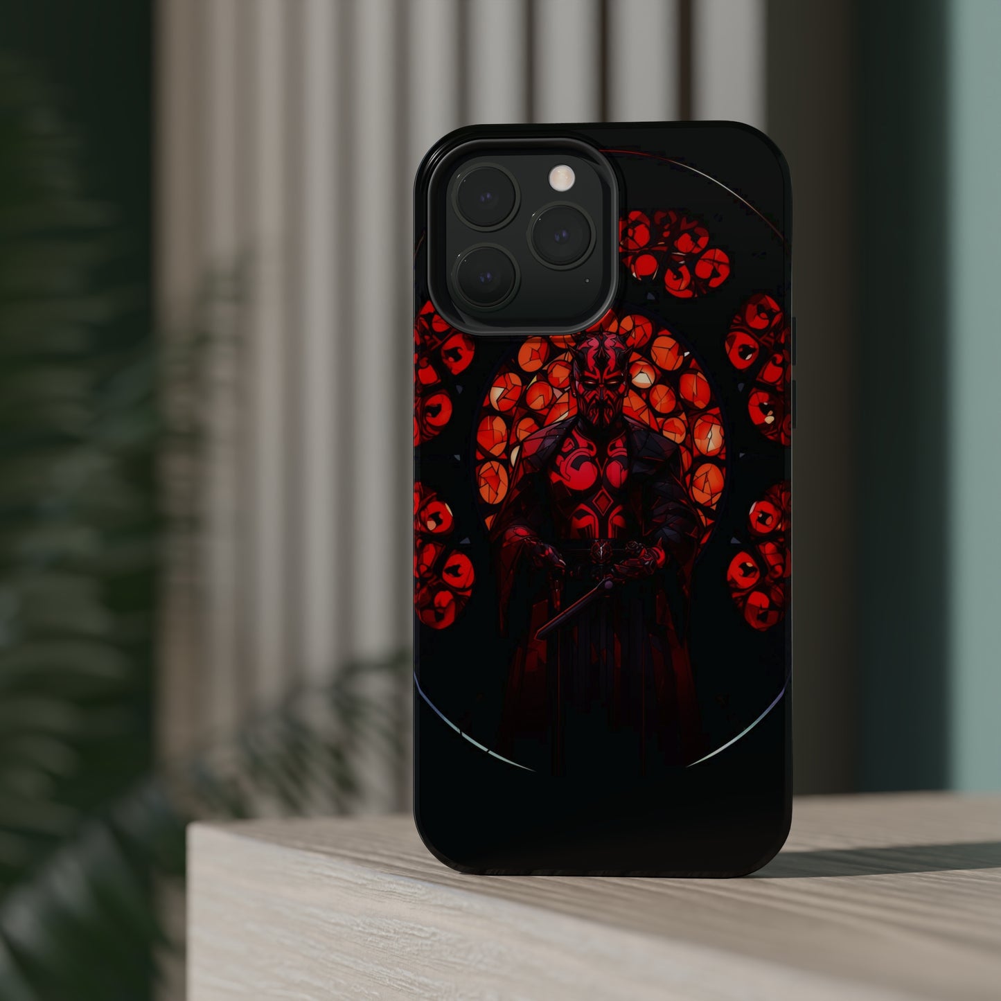 MagSafe Tough iPhone Case - Darth Maul Catholic Stained Glass