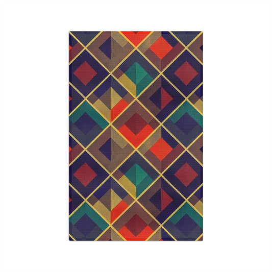 Soft Tea Towel - Herringbone Kaleidoscope