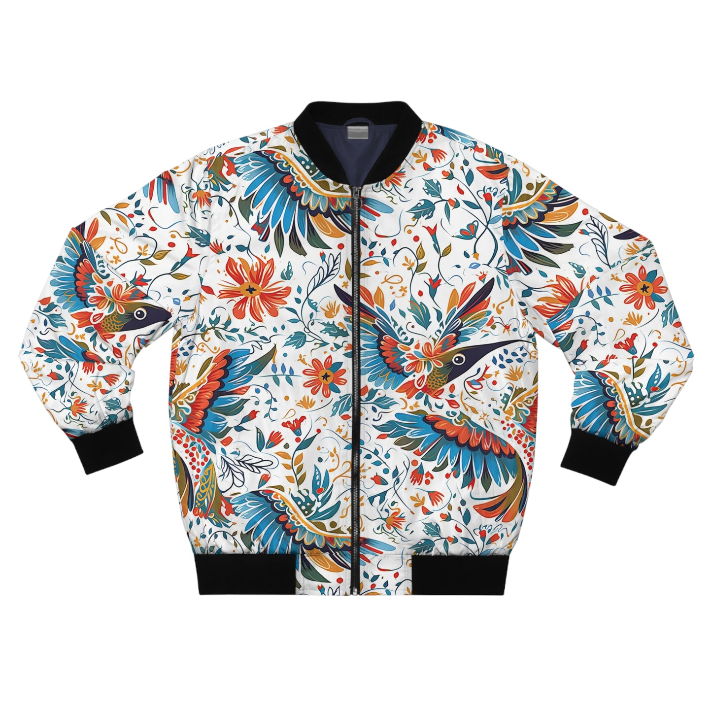 Men's Bomber Jacket - Colibri Abstract