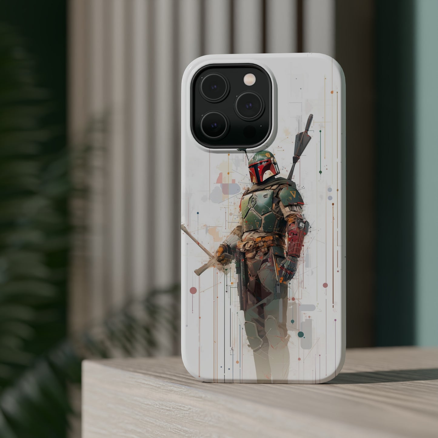 MagSafe Tough iPhone Case - Boba Fett infographic illustration