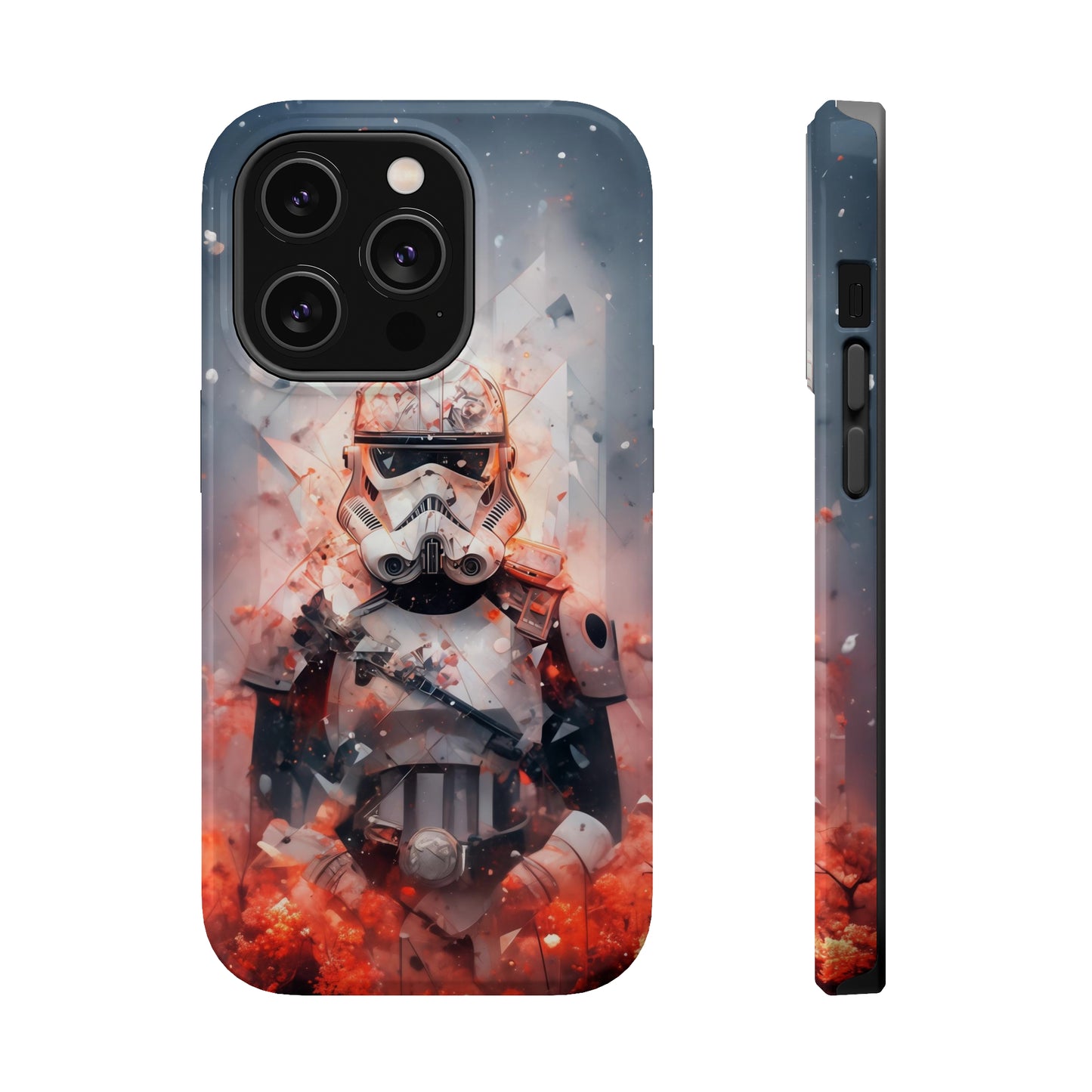 MagSafe Tough iPhone Case - Snow trooper Double Exposure