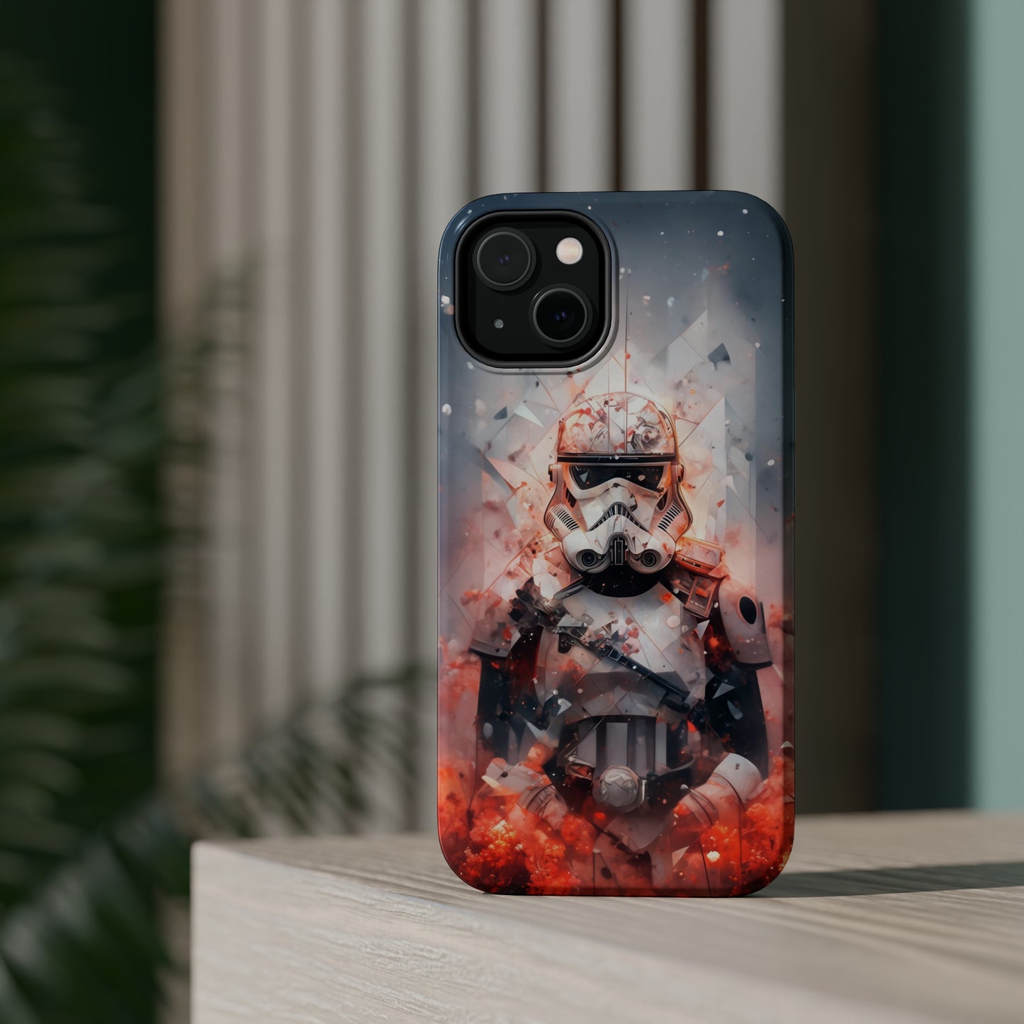 MagSafe Tough iPhone Case - Snow trooper Double Exposure