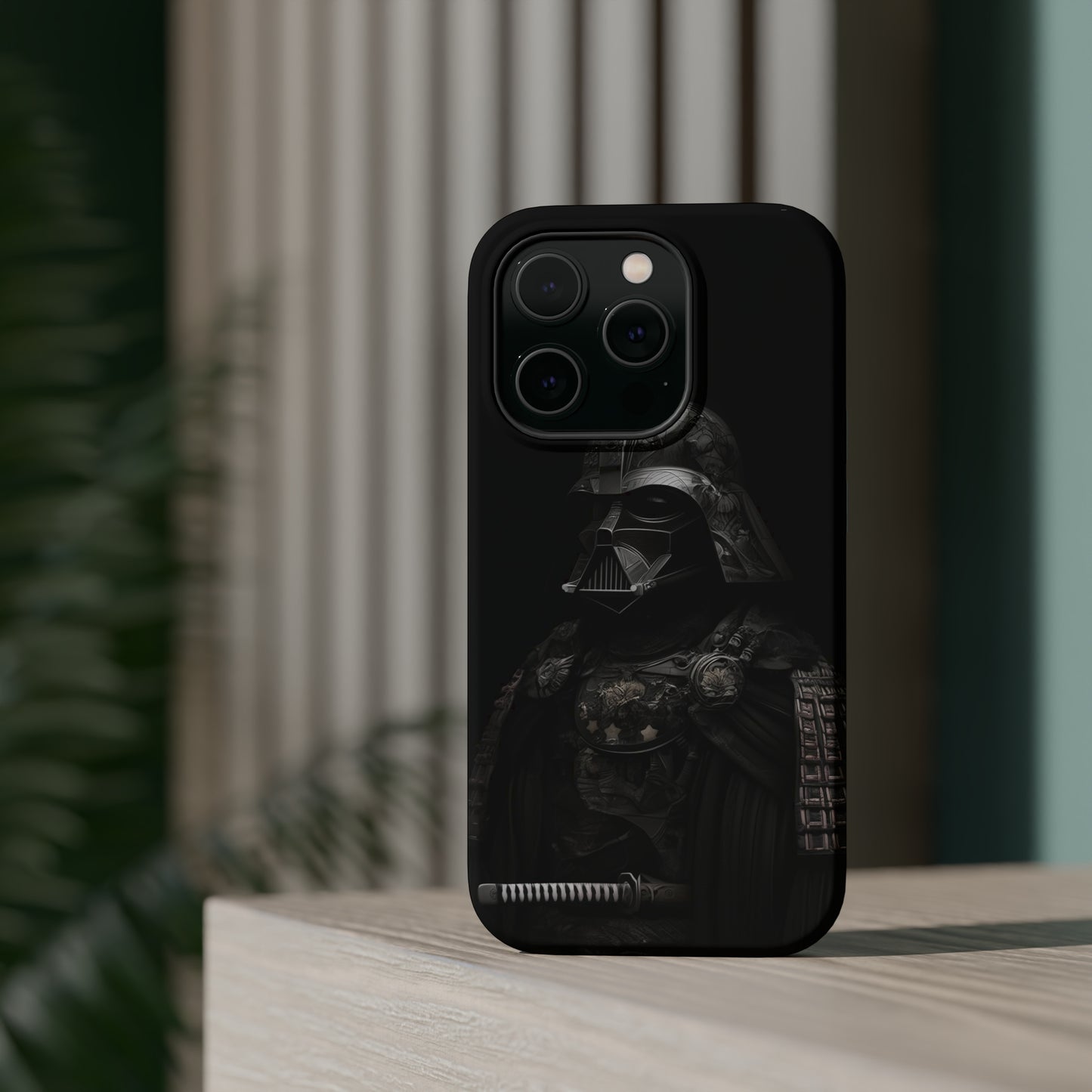 MagSafe Tough iPhone Case - Darth Vader Samurai Black White Photograph 1870