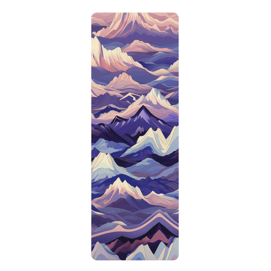 Rubber Yoga Mat- Euphemia Daugavpils Anime Mountains