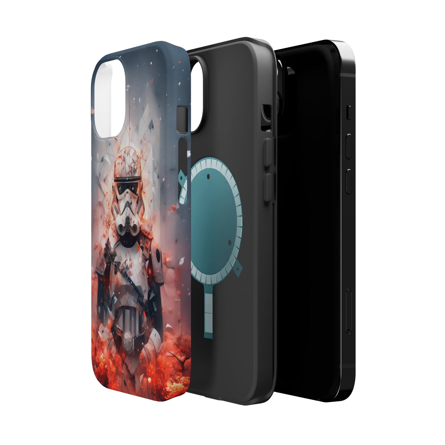 MagSafe Tough iPhone Case - Snow trooper Double Exposure