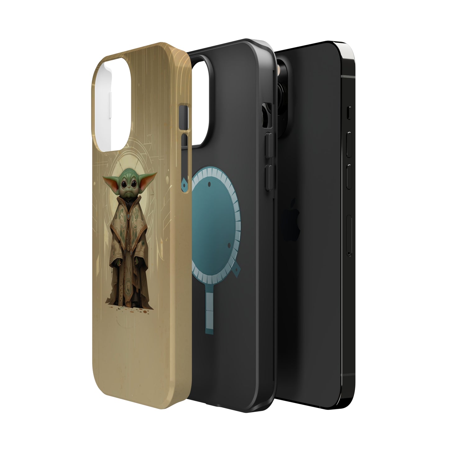 MagSafe Tough iPhone Case - Baby Yoda Grogu Art Deco Frank Lloyd Wright Design