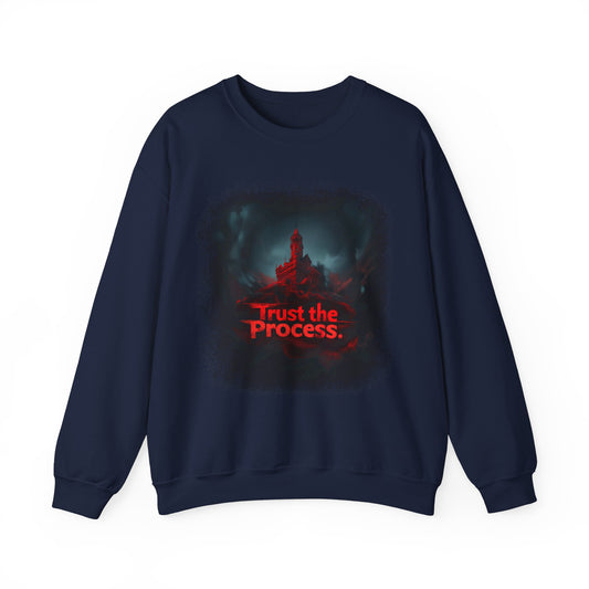 Unisex Heavy Blend™ Crewneck Sweatshirt - Trust The Process Horror