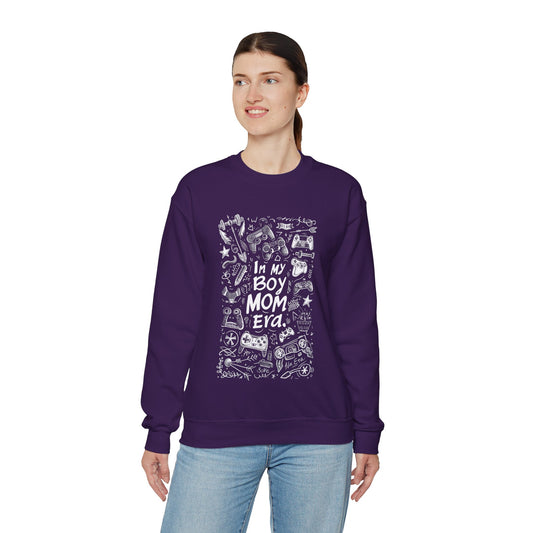 Unisex Heavy Blend™ Crewneck Sweatshirt - In My Boy Mom Era - Gamer
