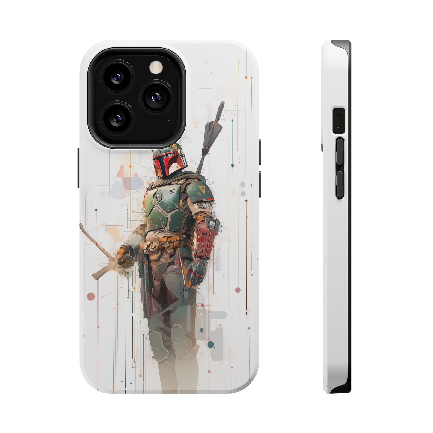 MagSafe Tough iPhone Case - Boba Fett infographic illustration