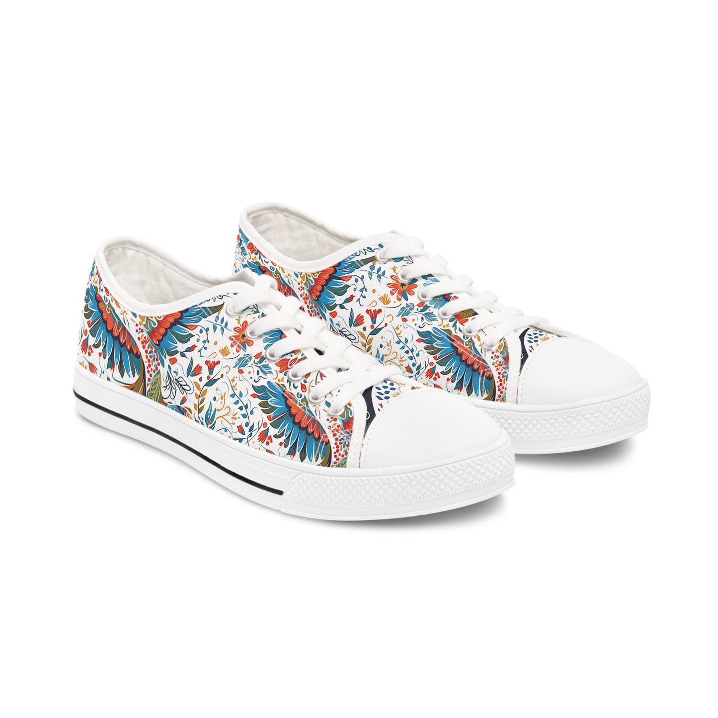 Women's Low Top Sneakers - Colibri Abstract