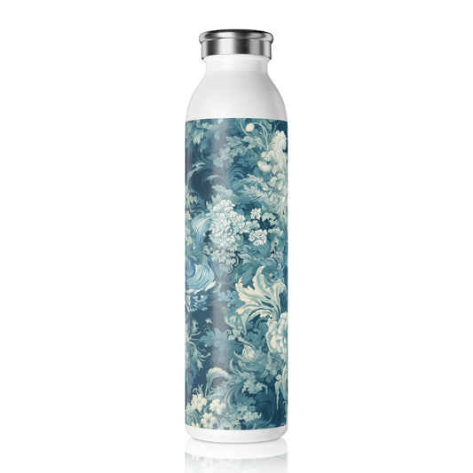 Slim Water Bottle - Modern Parisian Jouy