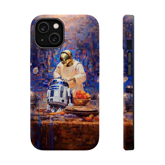 MagSafe Tough iPhone Case - R2D2Baking in the kitchen wearing an apron