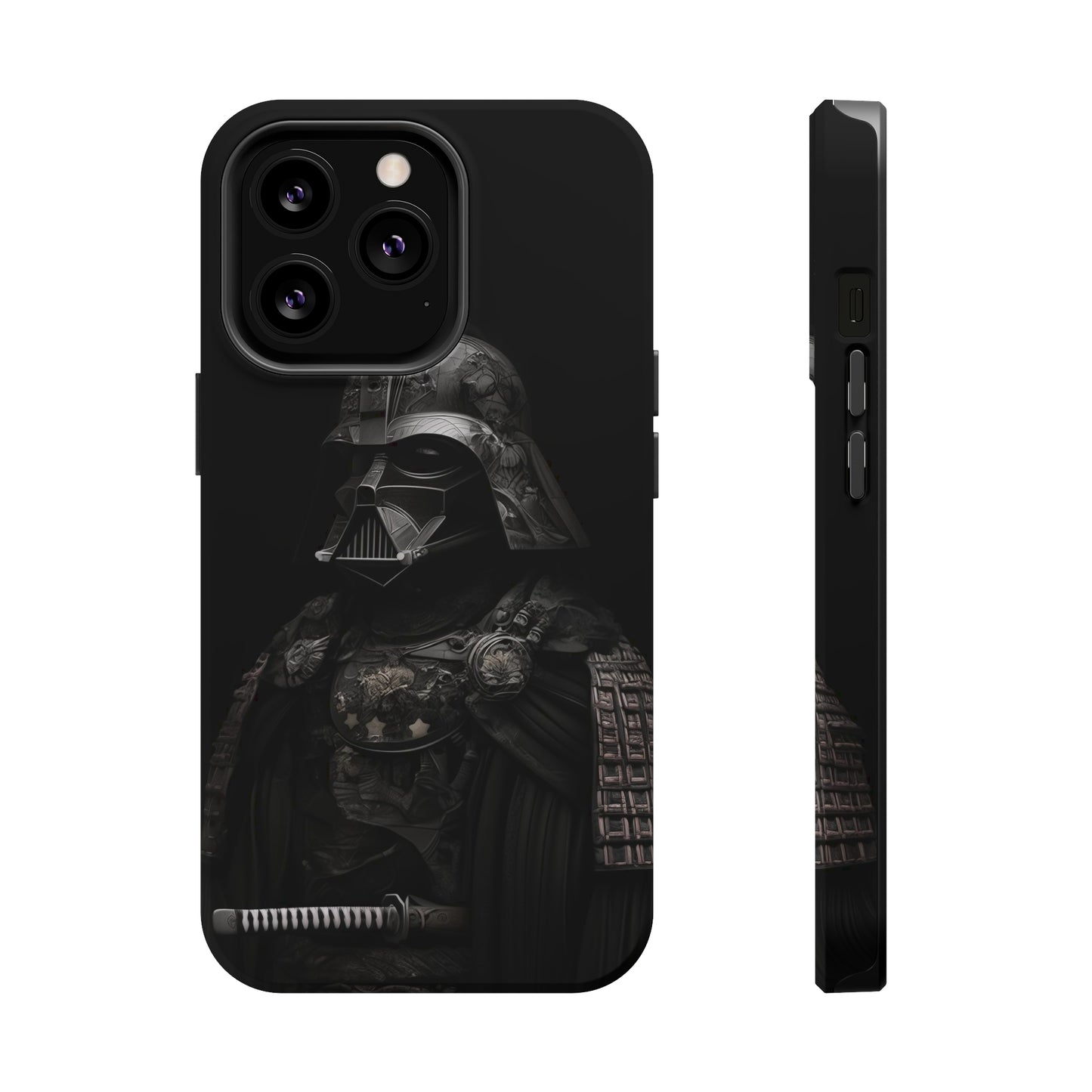 MagSafe Tough iPhone Case - Darth Vader Samurai Black White Photograph 1870