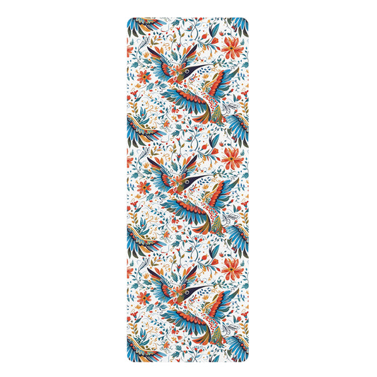 Rubber Yoga Mat- Colibri Abstract