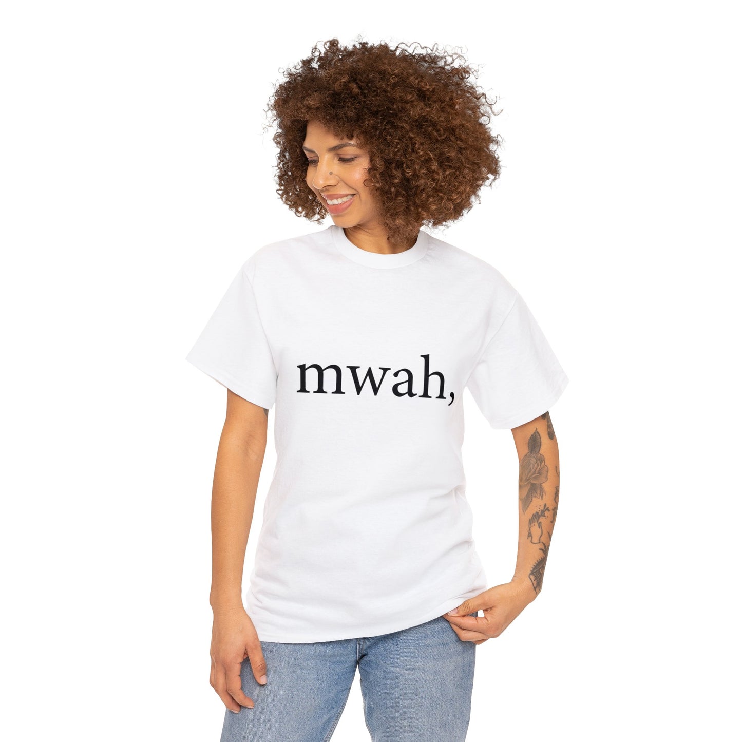 Unisex Heavy Cotton Tee - mwah, no bars.