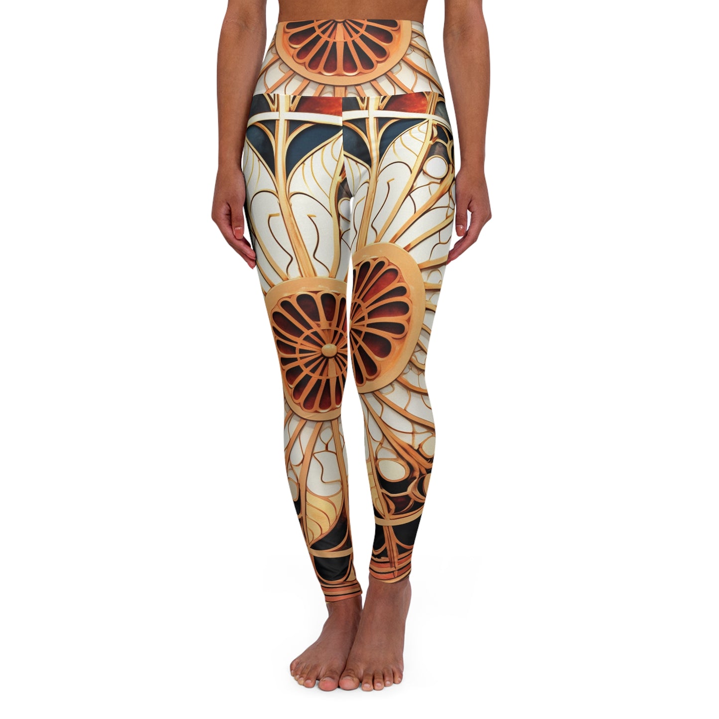 High Waisted Leggings - PrairiePainting.