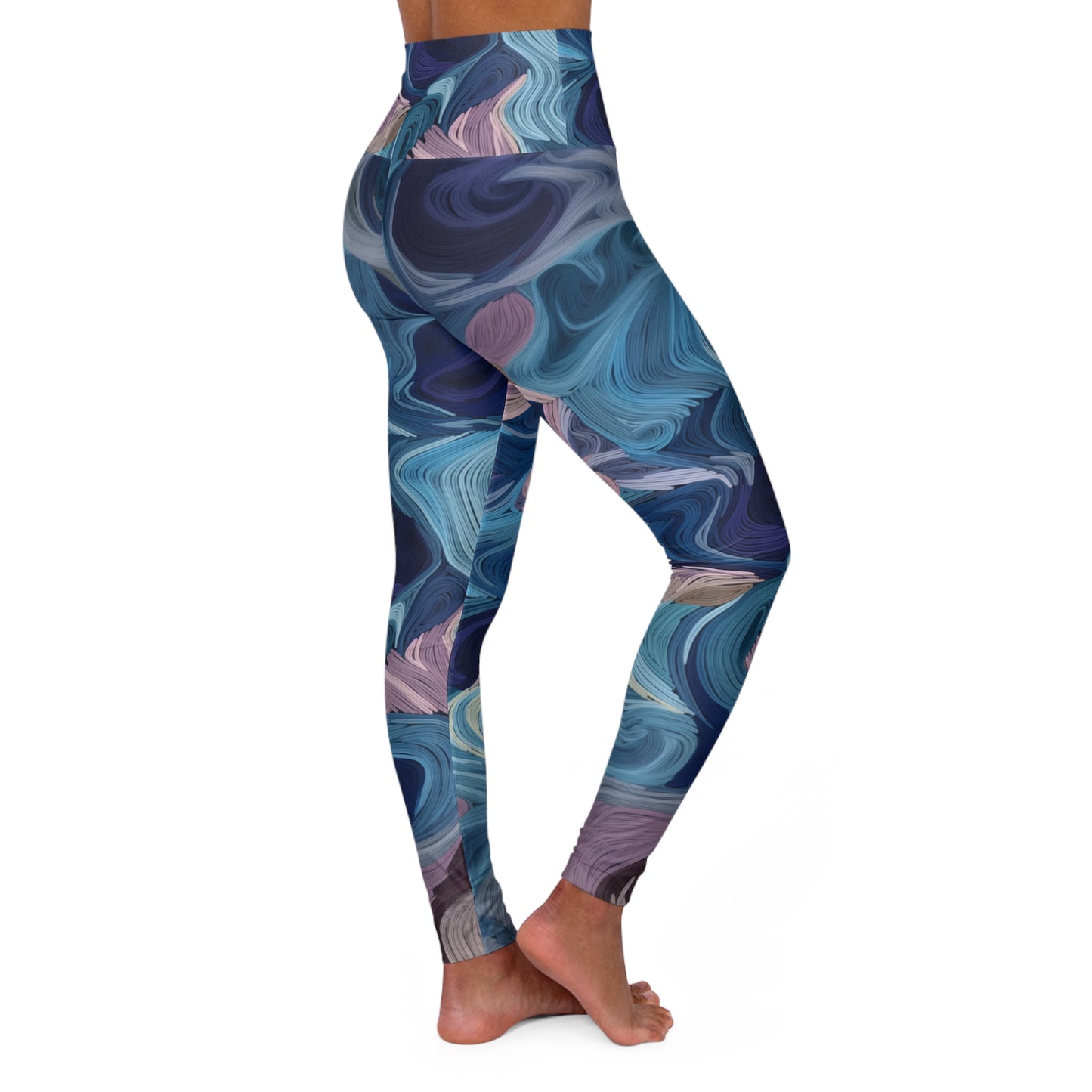 High Waisted Leggings - Brussels Ivywood