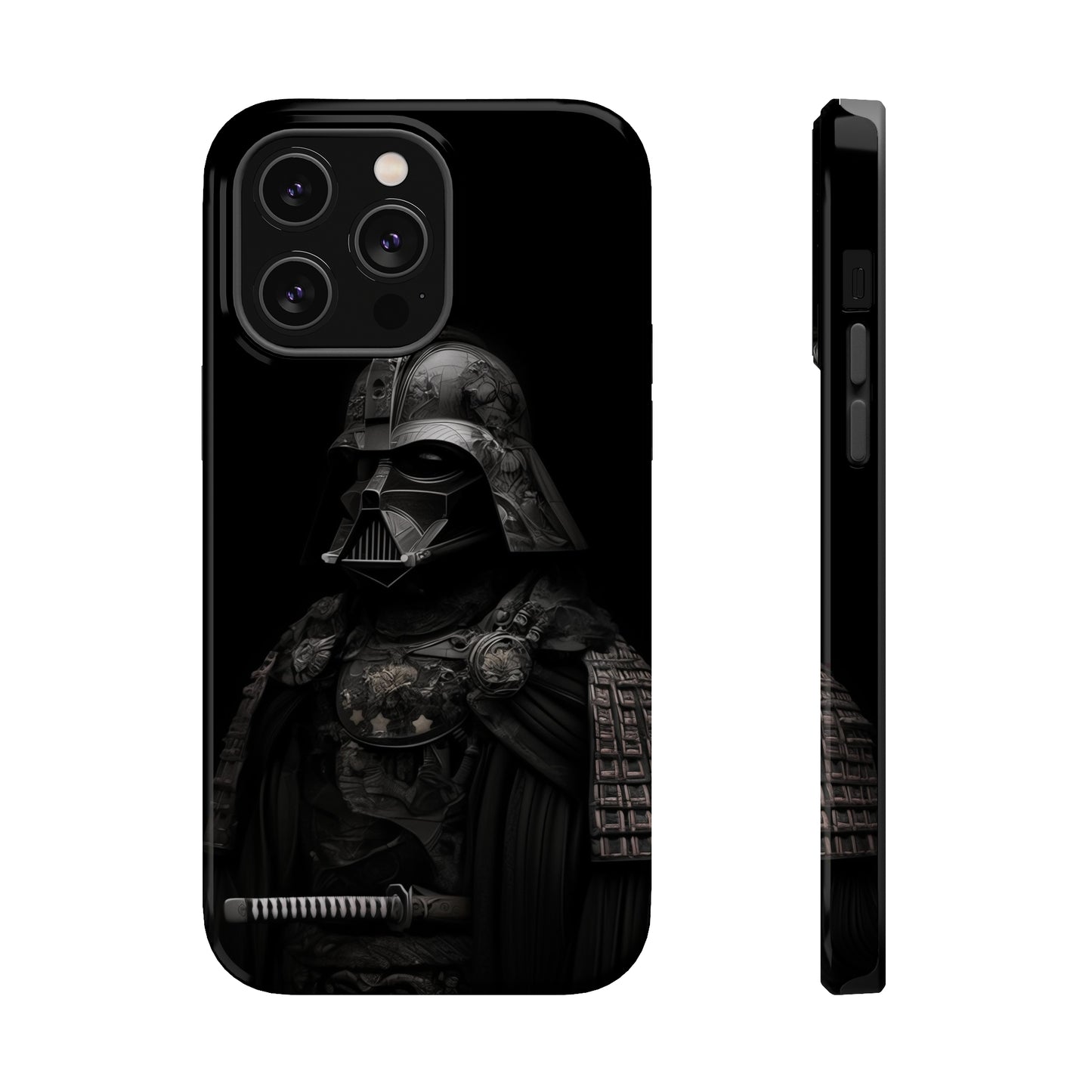 MagSafe Tough iPhone Case - Darth Vader Samurai Black White Photograph 1870