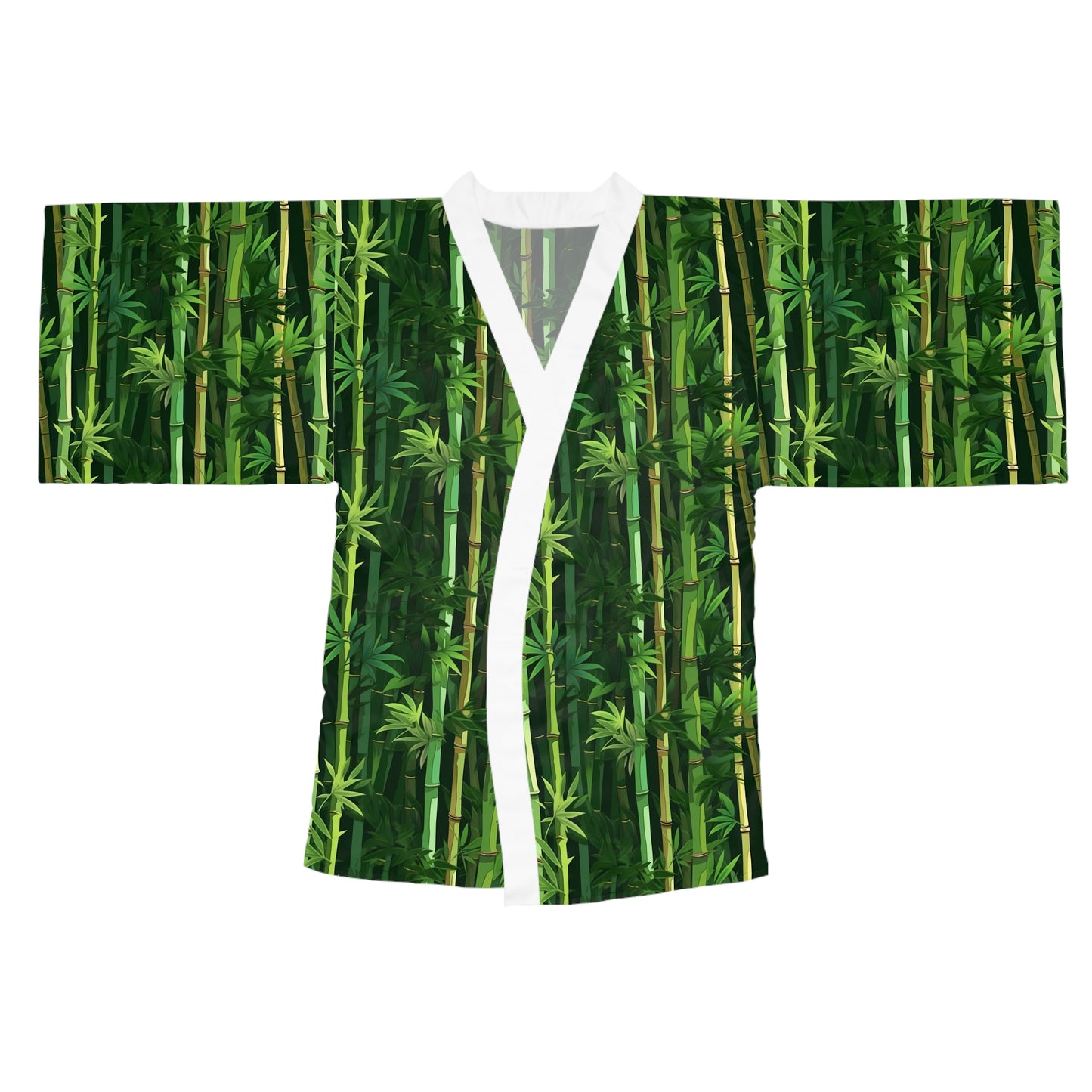 Long Sleeve Kimono Robe - Secret Forest