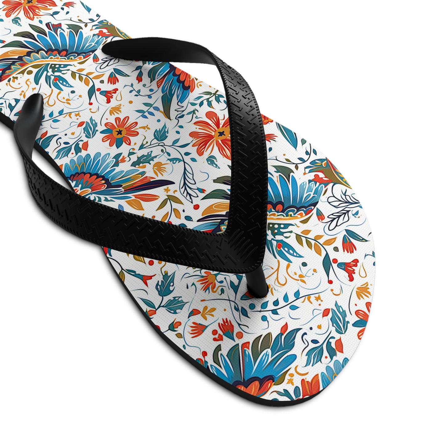 Unisex Flip-Flops - Colibri Abstract