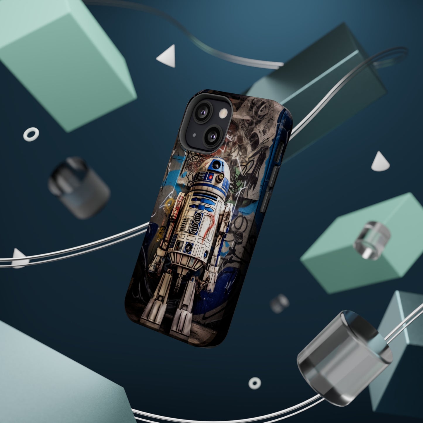 MagSafe Tough iPhone Case - R2D2 1990's Graffiti