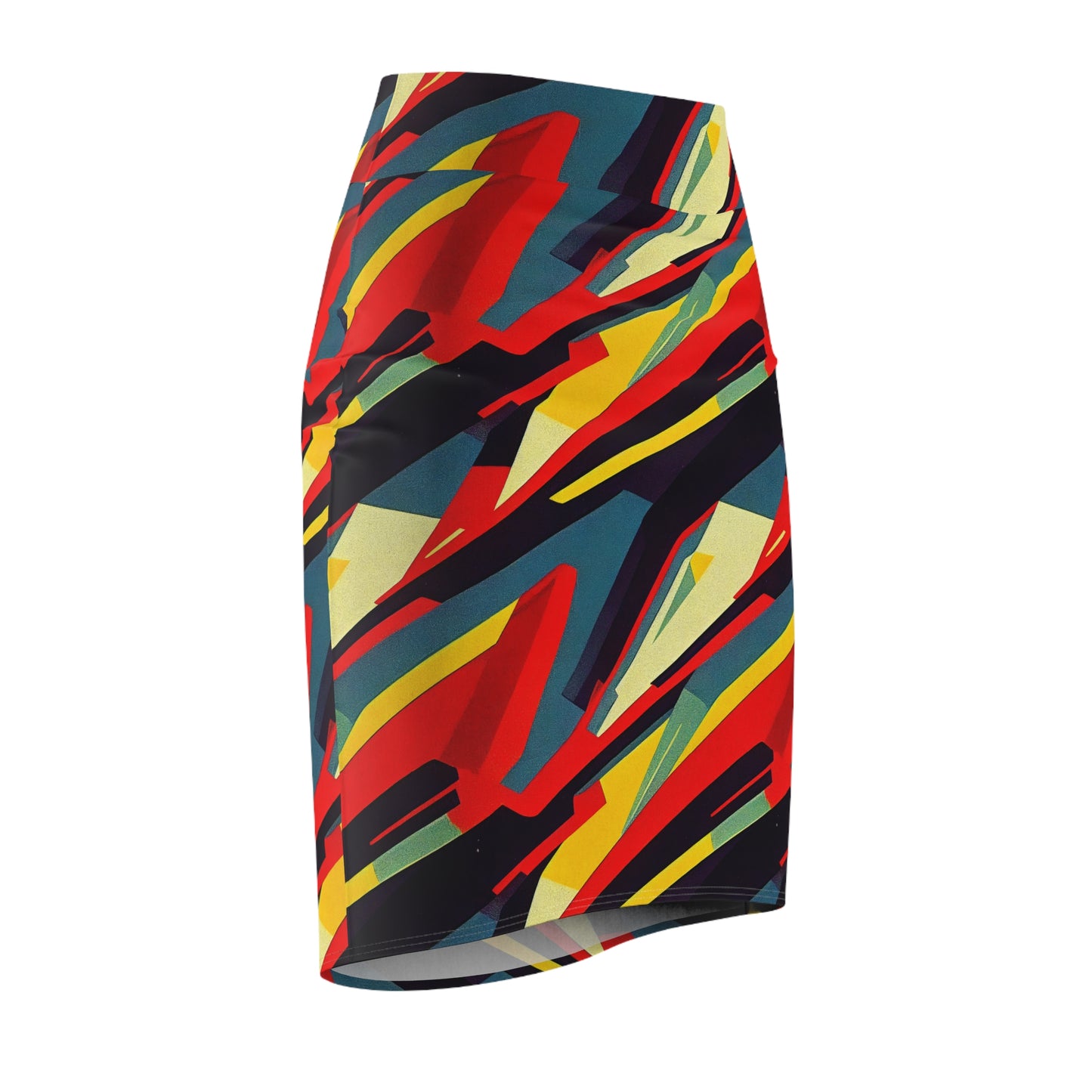 Pencil Skirt - Pulp Galaxy Abstract