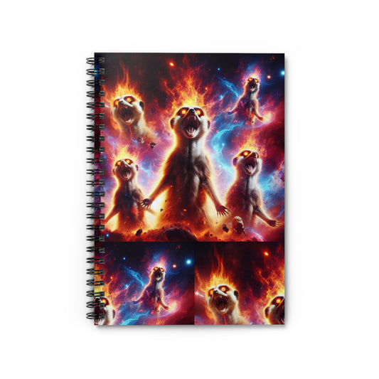 Spiral Notebook with Ruled Line - Meerkat Cosmic Level