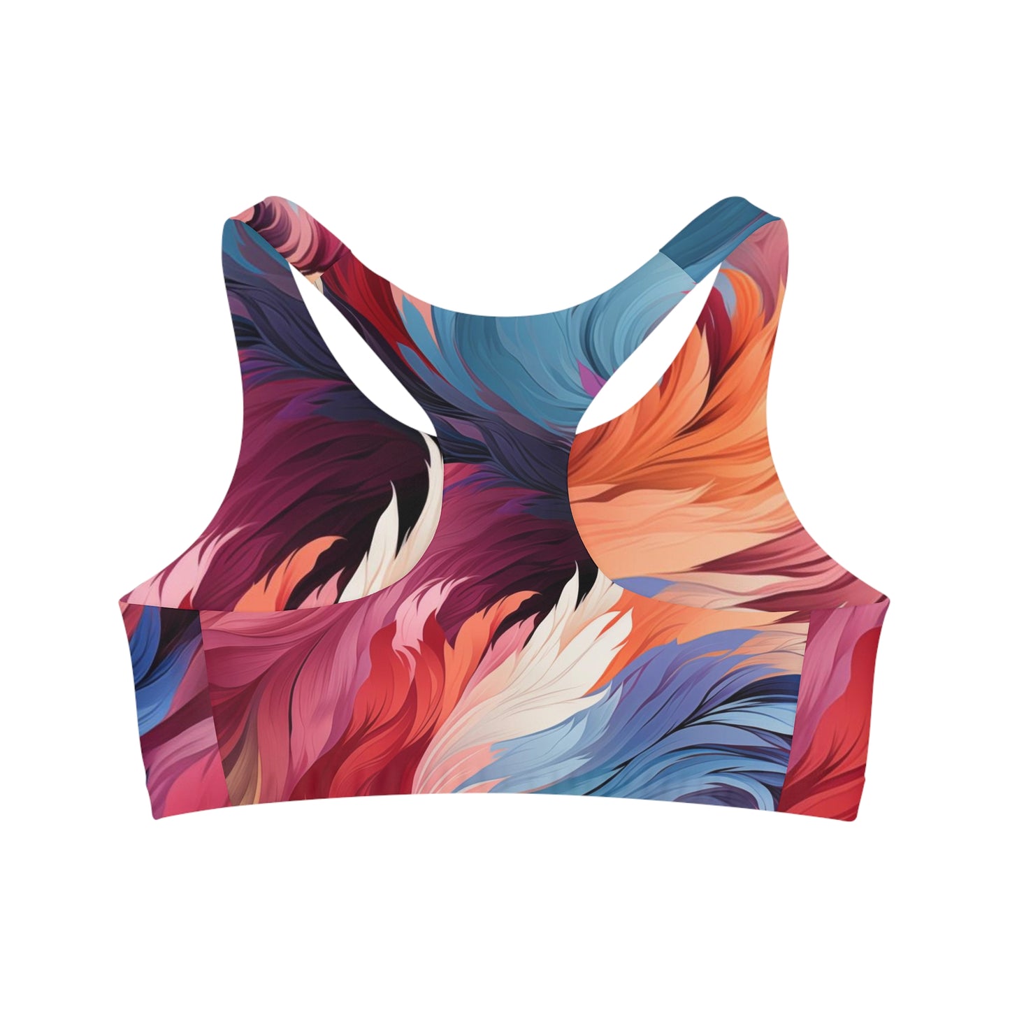 Sports Bra - Bard Makarasana Retro Anime Abstract