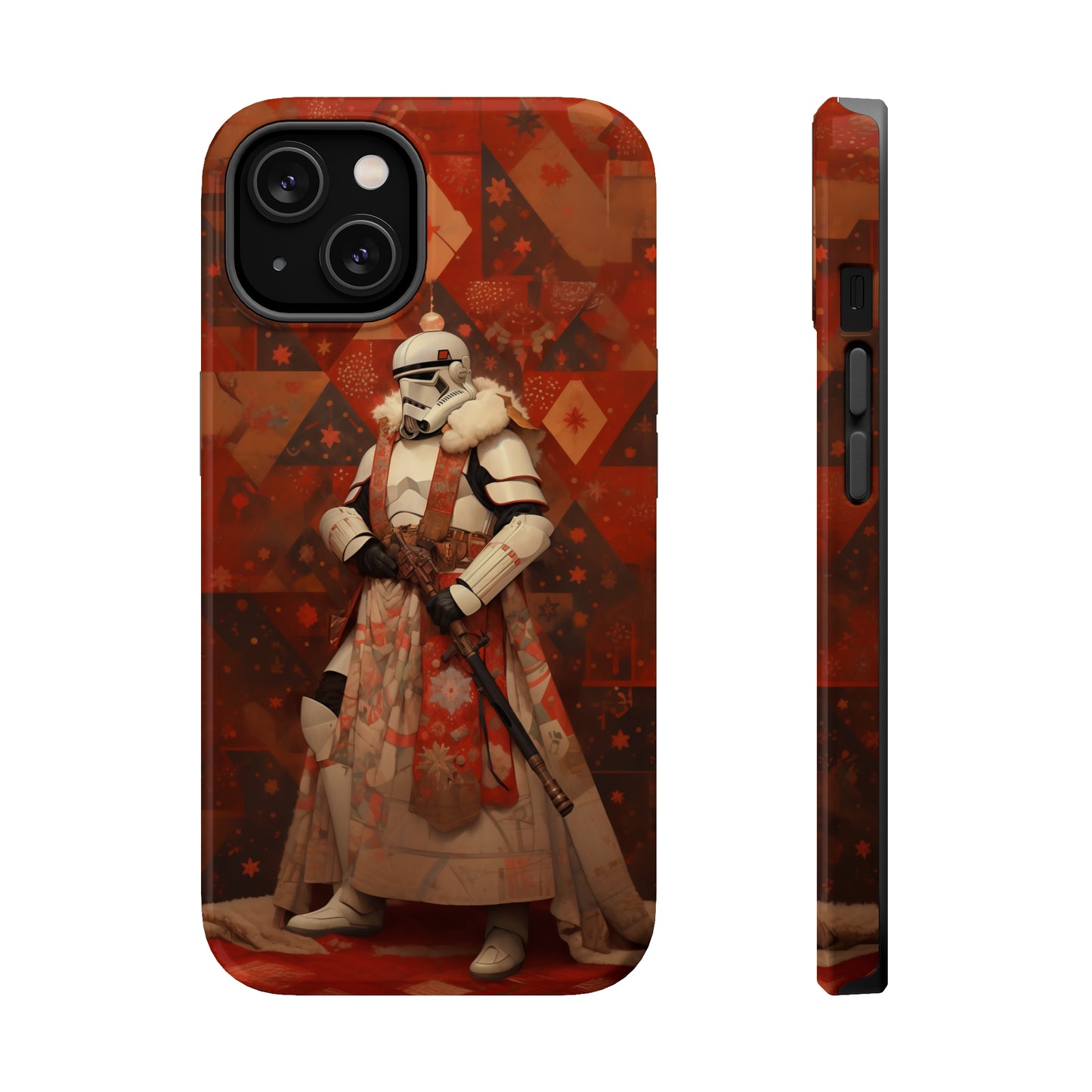 MagSafe Tough iPhone Case - Storm Trooper Norman Rockwell Christmas Card.png