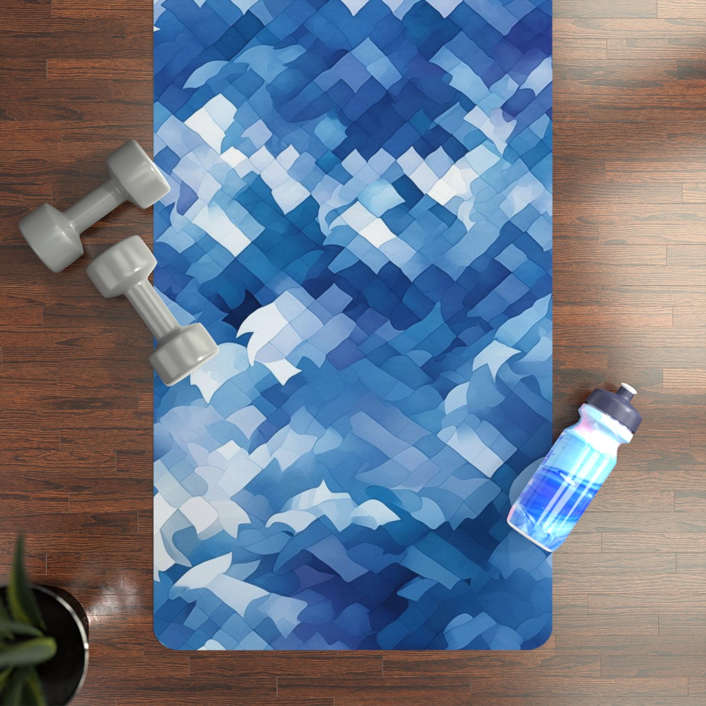 Rubber Yoga Mat- Bard Balasana Shibori