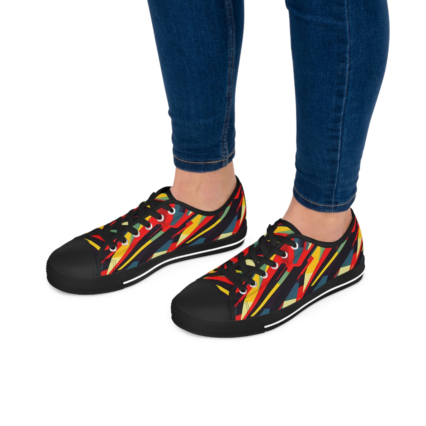 Women's Low Top Sneakers - Pulp Galaxy Abstract