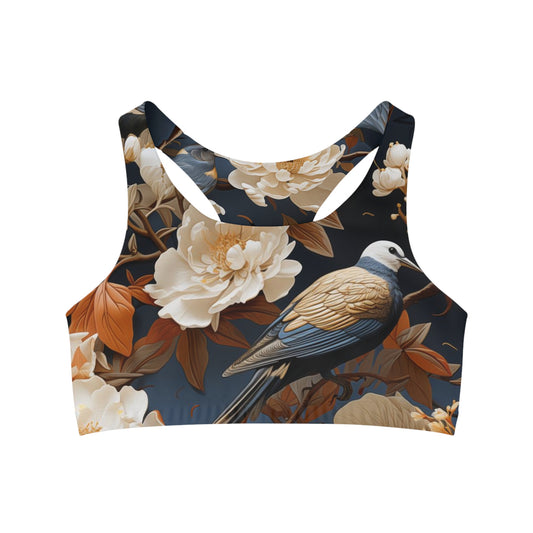 Sports Bra - Madalena Makarasana Chinoiserie