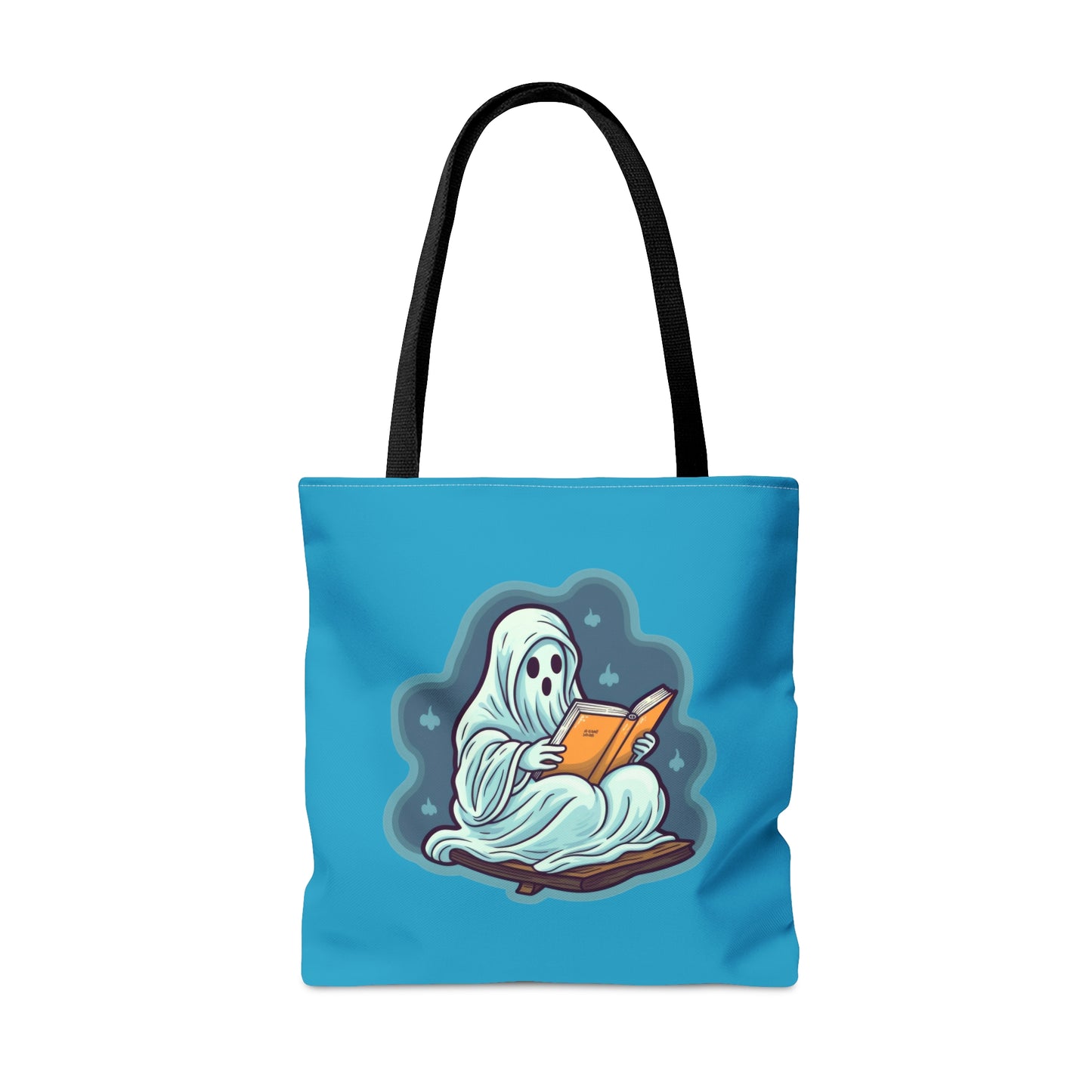 Bookish Ghost Tote Bag, Halloween Literary Tote, Teacher's Halloween Present, Librarian Themed Tote Bag, Spooky Ghost Tote Bag