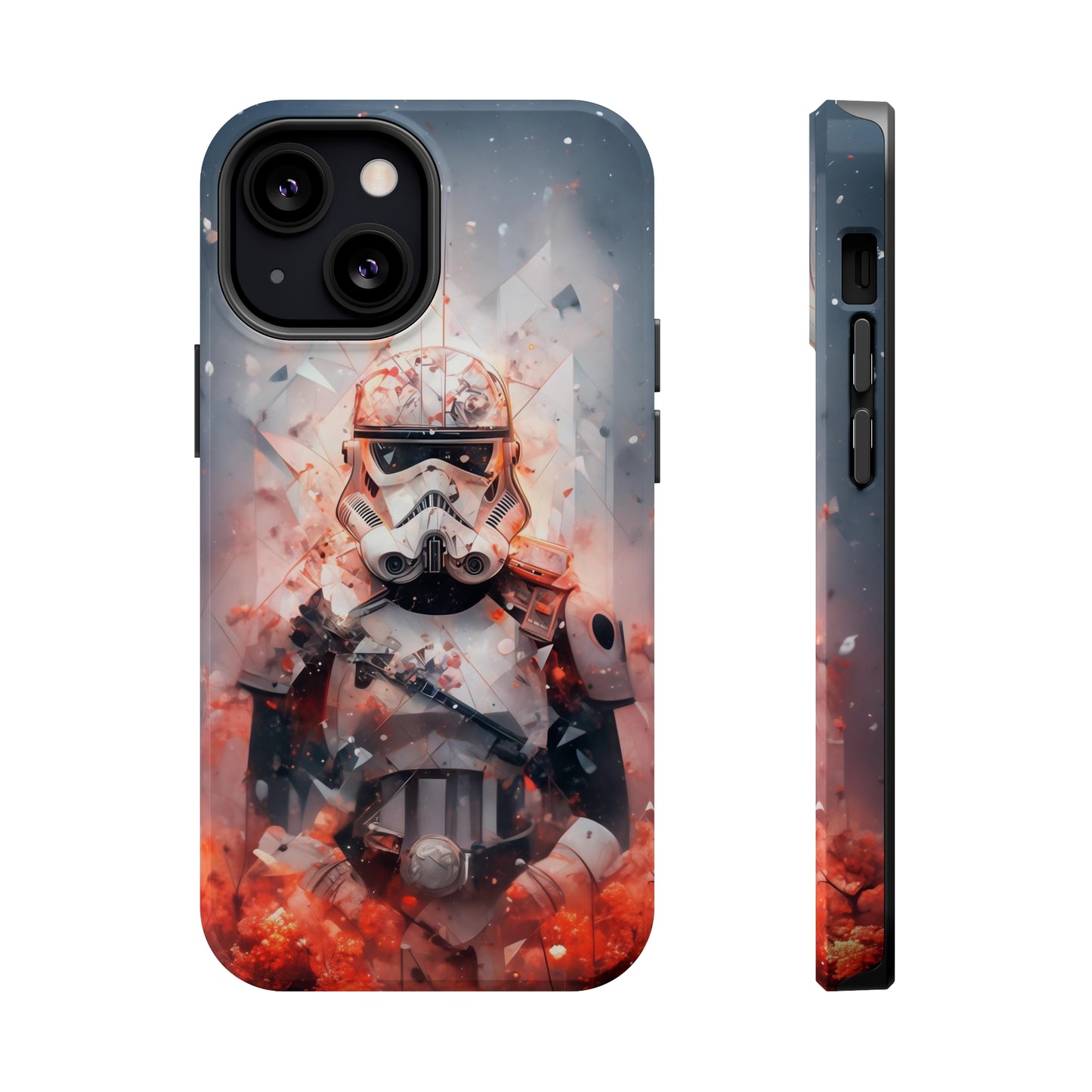 MagSafe Tough iPhone Case - Snow trooper Double Exposure