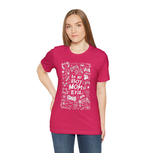 Unisex Jersey Short Sleeve Tee - In My Boy Mom Era - Gamer