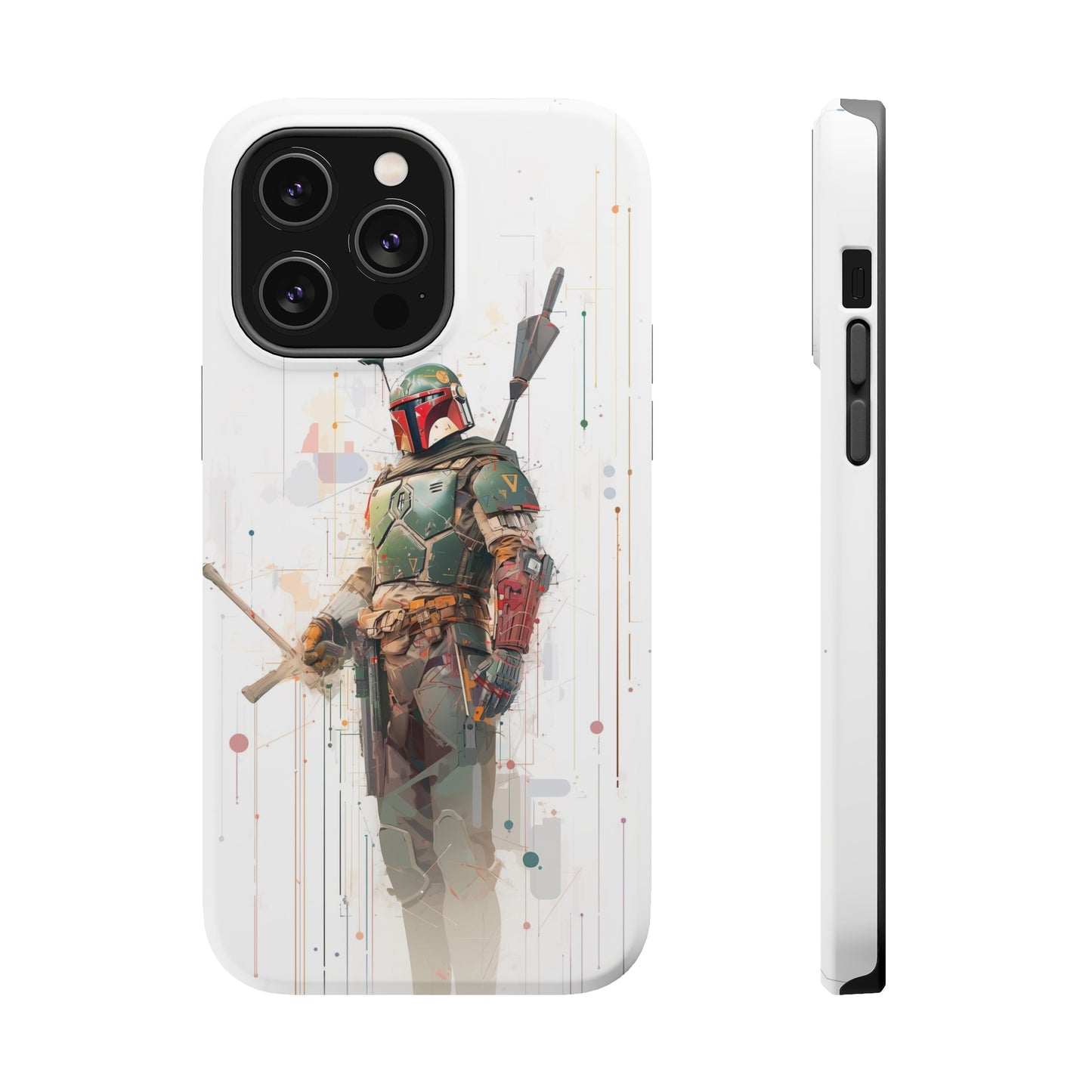 MagSafe Tough iPhone Case - Boba Fett infographic illustration