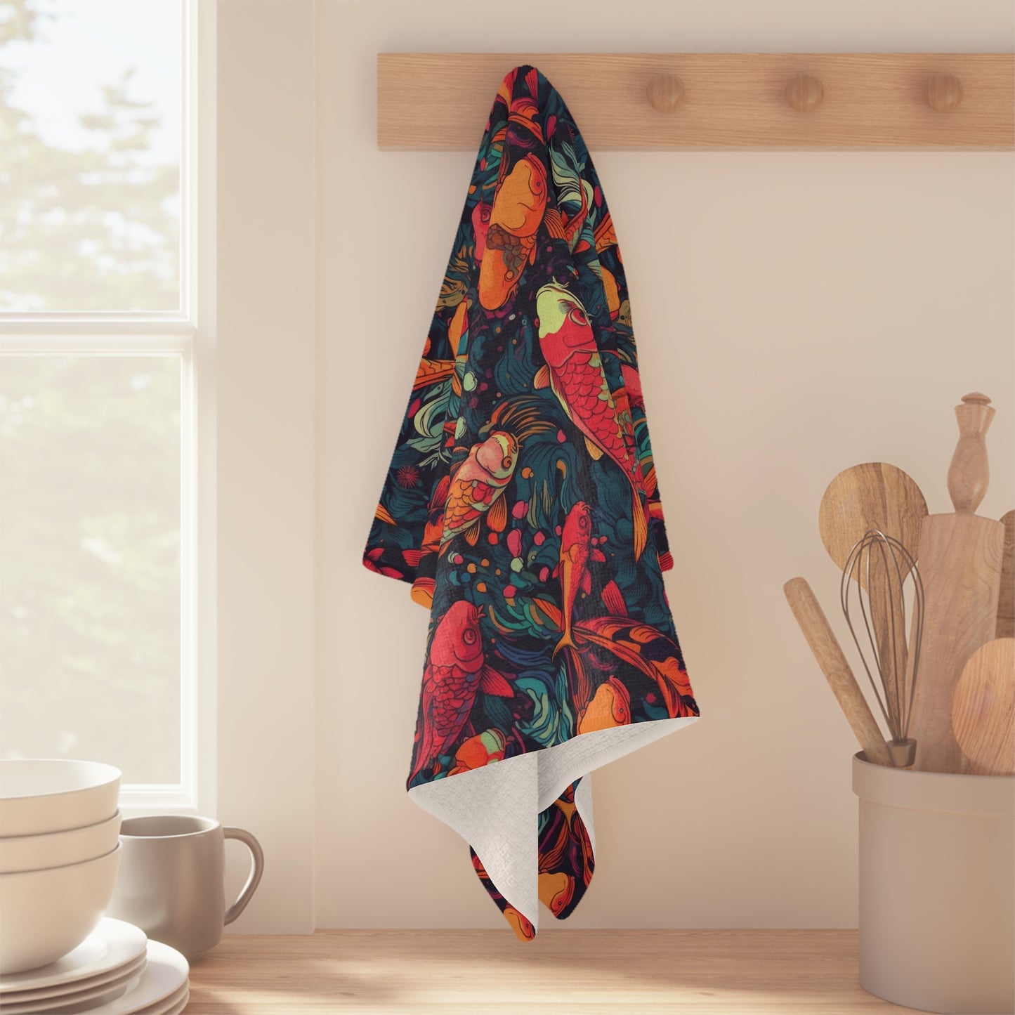 Soft Tea Towel - Koi Menagerie