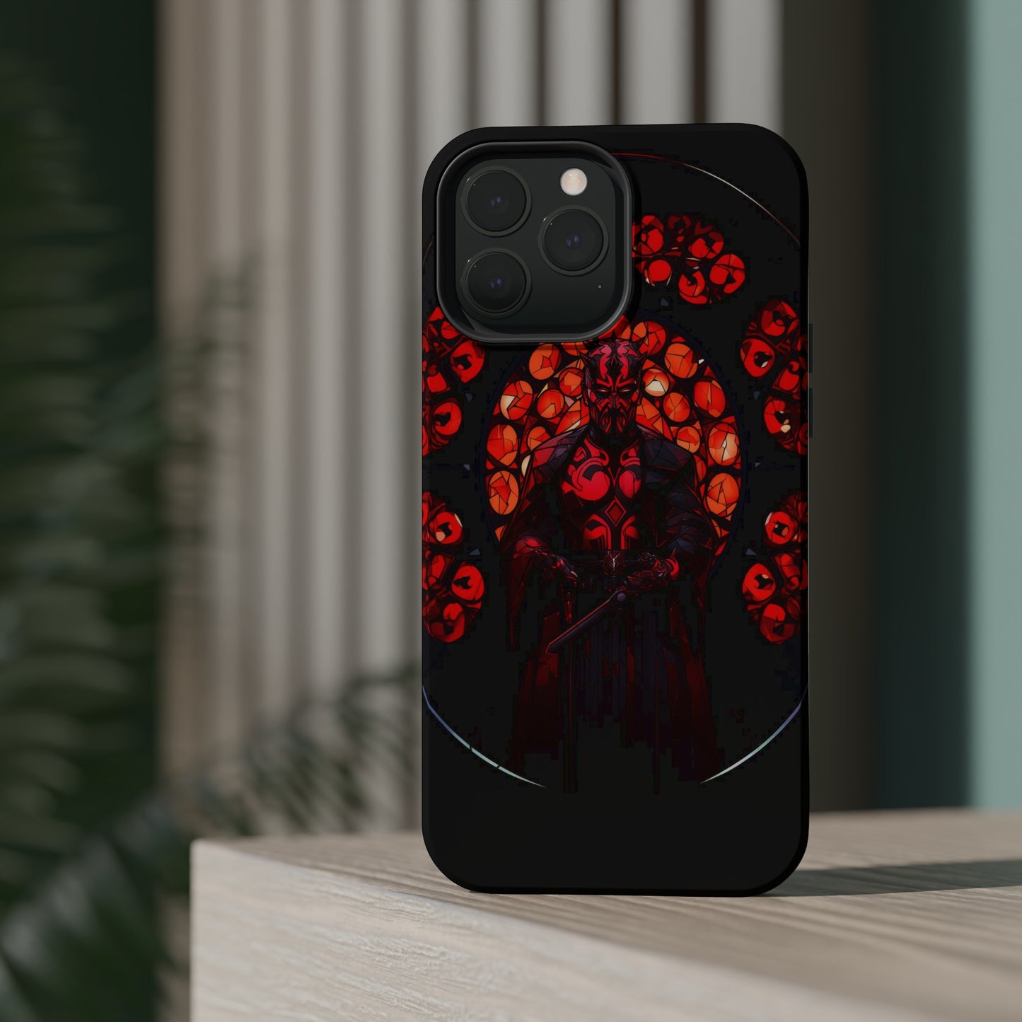 MagSafe Tough iPhone Case - Darth Maul Catholic Stained Glass