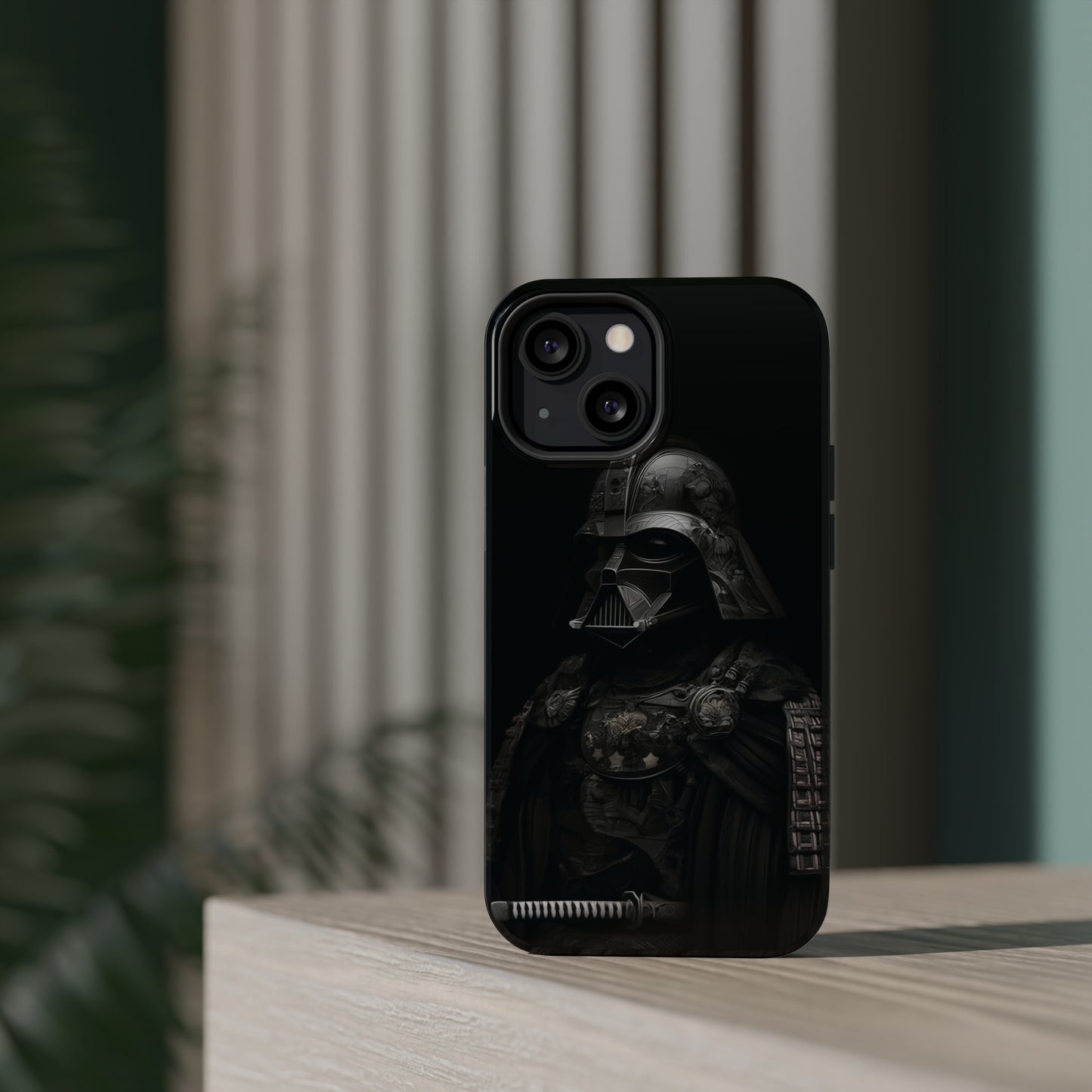 MagSafe Tough iPhone Case - Darth Vader Samurai Black White Photograph 1870