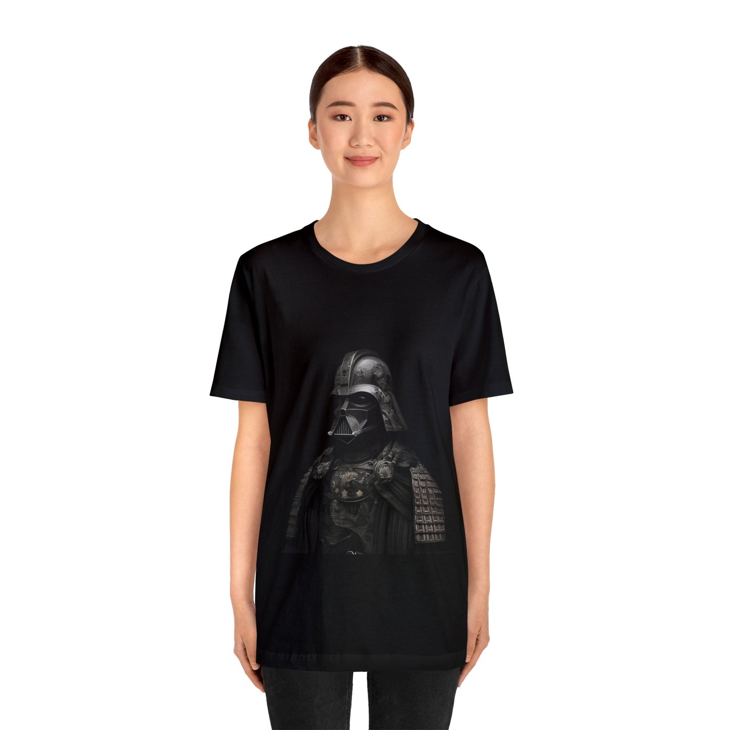 Unisex Jersey Short Sleeve Tee - Darth Vader Samurai Black White Photograph 1870