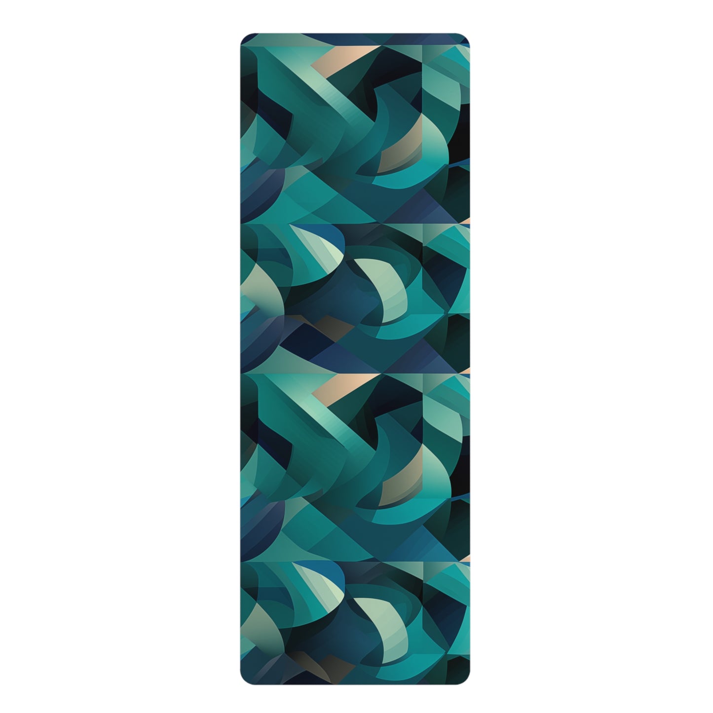 Rubber Yoga Mat- Clement Rome Geometric