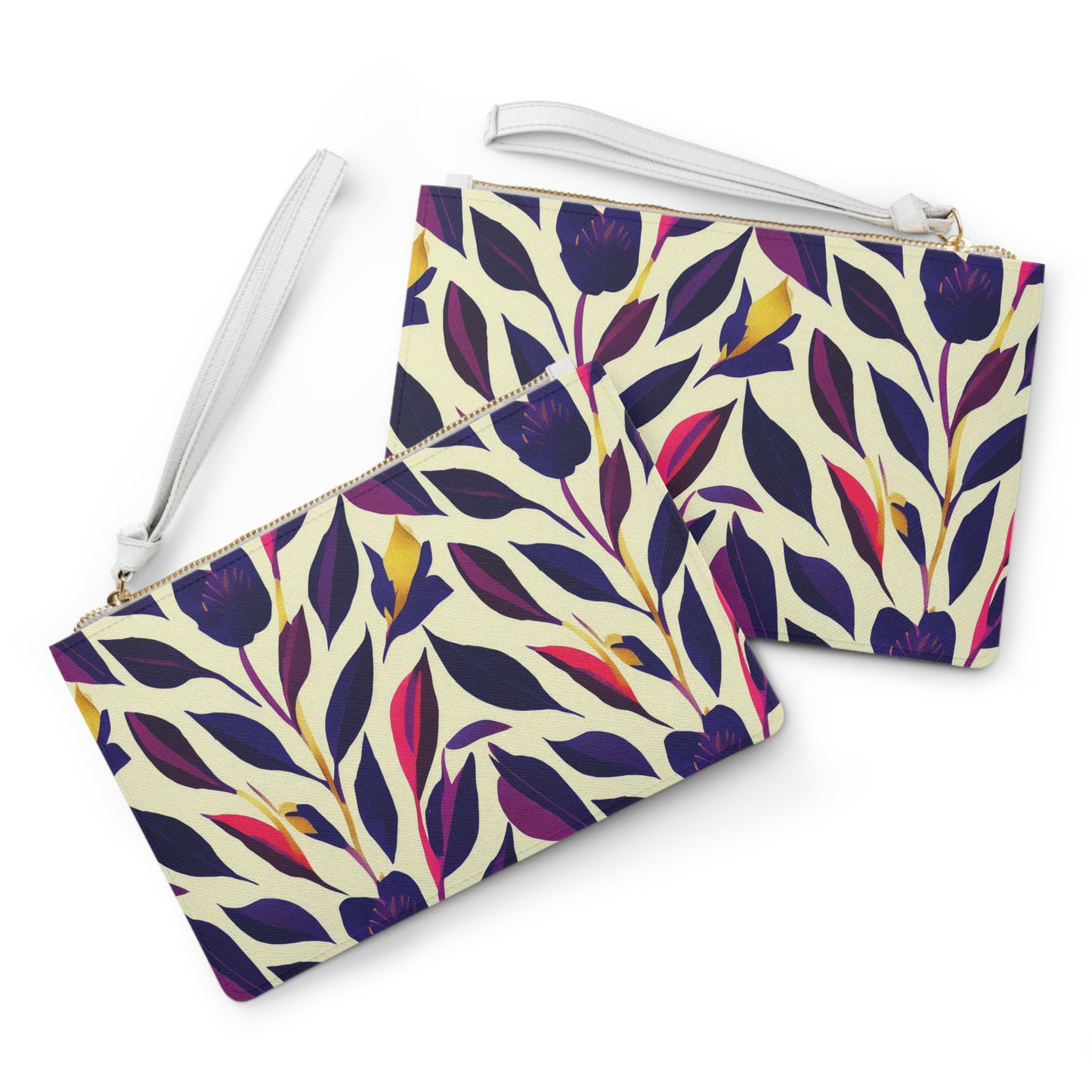 Clutch - Violet Flourish Damask