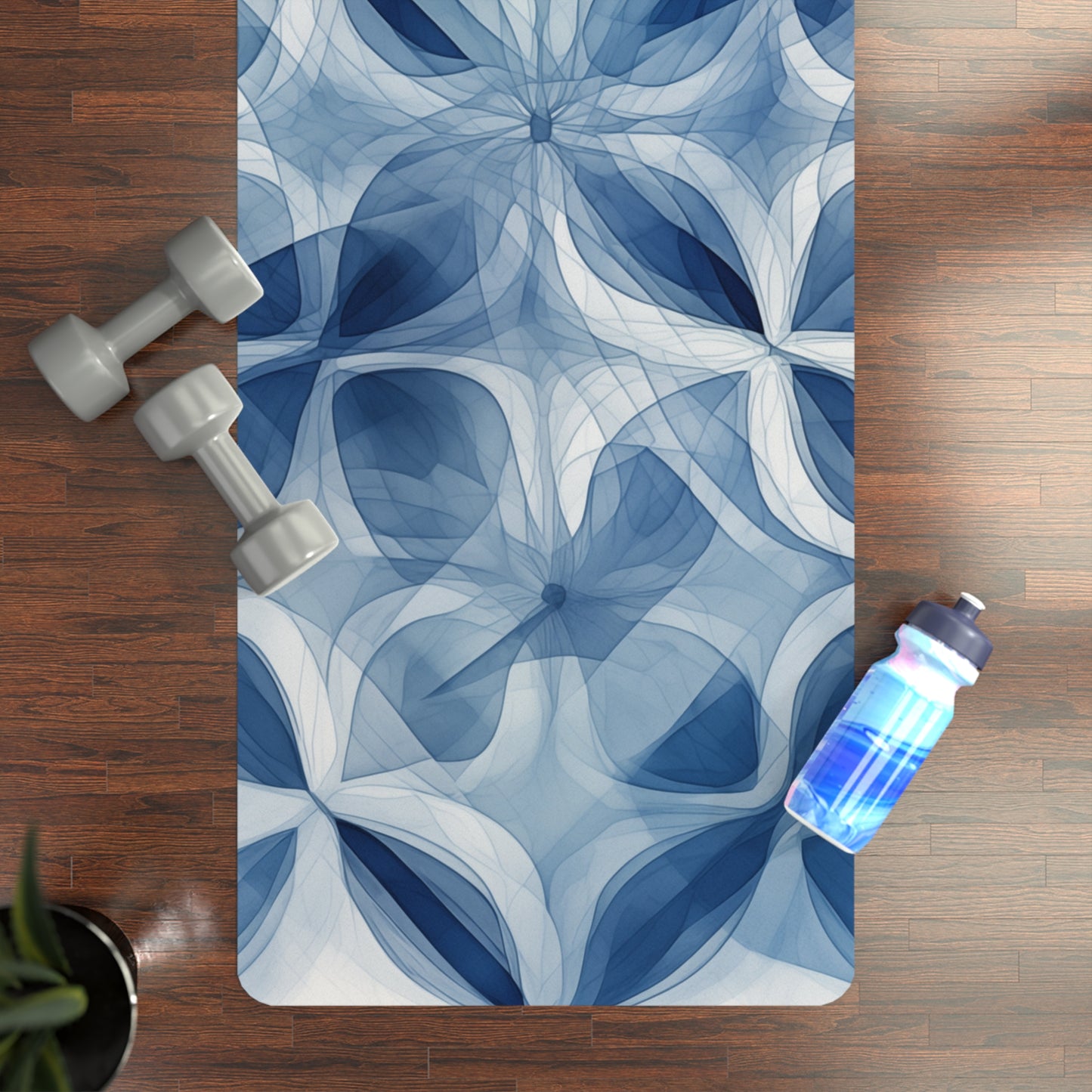 Rubber Yoga Mat- Dali Barcelona Shibori