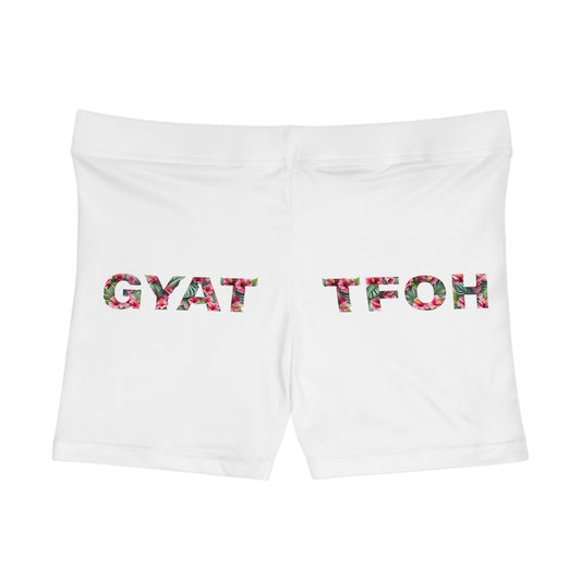 Women's Workout Shorts | GYAT TFOH Hawaiian Hibiscus
