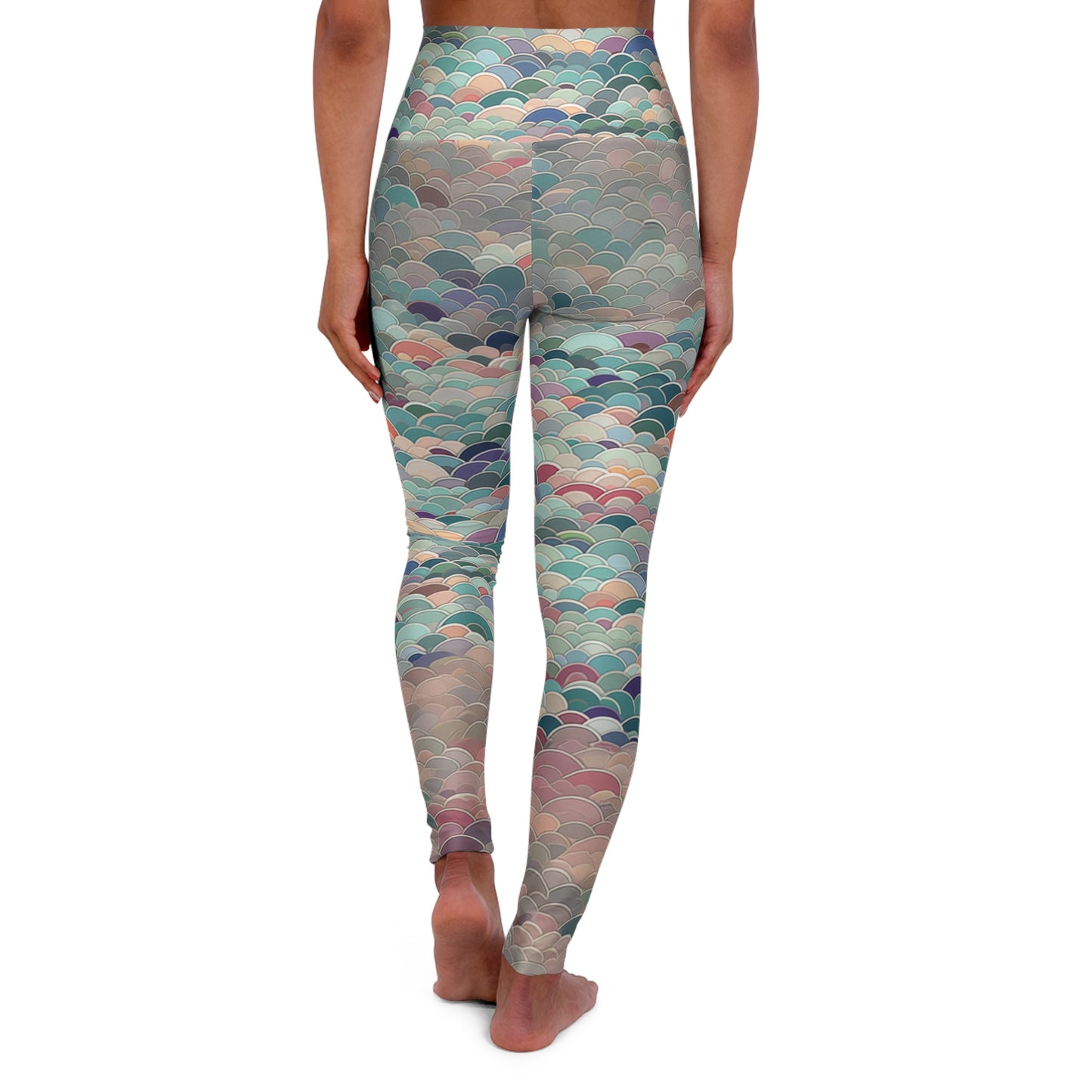 High Waisted Leggings - Elric Giverny Retro